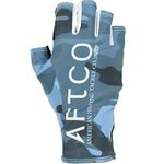 AFTCO Solago Sun Gloves - S - Blue Camo