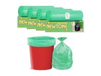 Newtone Premium Garbage Bags Size 30 X 37 Inches (Extra Large) 60 Bags (4 rolls) Dustbin Bag/Trash Bag - Green Color