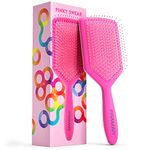 Framar Detangler Brush, Paddle Brush – Elegant Detangling Brush, No more Tangles Hair Brush – Hair Brushes for women, men and children (Pink)