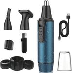 AREYZIN Ear and Nose Hair Trimmer Professional USB Rechargeable Nose Trimmer for Men and Women Nose Clippers Eyebrow Facial Hair Trimmer Body Grooming Kit IPX7 Waterproof Dual Edge Blades