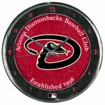 MLB Arizona Diamondbacks Chrome Clock