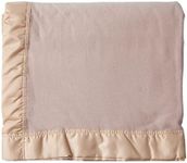 The Wool Company Lightweight Merino Blanket Champagne Double- Soft and Warm Elegant John Atkinson Blanket - Made in England
