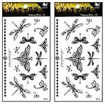 Tattoos 2 Sheets Butterfly dragonfl