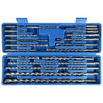 YaeTek 20pcs SDS Plus Rotary Hammer Drill Bits Carbide Tip Concrete Masonry Hole Tool Set