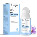 Dr. Algar 20% Urea Foot Cream Roll On 50ml | For Dry & Cracked Heels | Non-Greasy Triple Action Moisturize | Helps Repair and Moisturise Cracked Heels