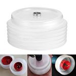 Kisbeibi Drill Dust Collector, Elastic Sealing Drill Dust Collector, Home Ash Bowl Drill Dust Cover Easy Operate Hole Saw Accessories Elastic Sealing, Utility Tool(White)