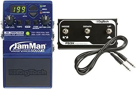 Digitech Jamman Solo XT Looper Guitar Pedal Bundle with FS3X Footswitch