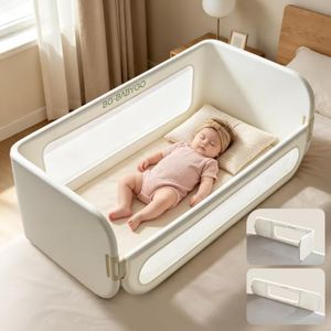 BG-BABYGO Bed Rail for Toddlers 72.8" L Adjustable Toddler Bed Rails for Twin, Full, Queen & King Mattress Size Foldable Portable Shape-Adjustable Fence Rail Guard for Baby