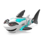 WireScorts Children Multifunction Electronic Luminous Toy Universal Mechanical Battery Operated Shark Toy - Multi Color