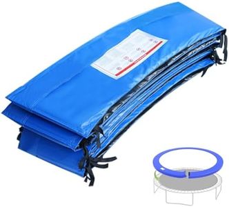 ACWARM HOME 12FT Trampoline Spring Protection Safety Cover Trampoline Pads Replacement Round, Fits 12FT Frames, Water-Resistant Trampolines Accessories, No Holes for Poles, Blue