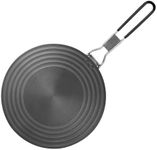 28cm Induction Adapter Plate, Heat Diffuser Plate with Foldable Handle, Heat Conduction Plate for Induction Hob, Gas Stove, Thickness 4 mm, Aviation Aluminum