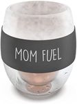 Stemless Freezer Wine Glass "MOM FUEL" Liquid-Freeze Gel Insulated Chiller Cup - Unique Gift for Mom/Mothers Day/Birthday/Christmas (8.5oz)