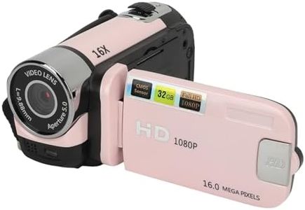 1080P Video Camera, 16MP Camcorder, 16X Digital Zoom, Vlogging Camera with Fill Light, 1/4 Inch Thread Hole, 2.4 Inch Rotatable Screen, USB Recorder (-2214230150514)