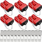 Tallew 6 Pack 6-10 Gauge Battery Disconnect Wire Harness Plug Connector Wire Connectors Winch Connector Plug 50 A 12-36 Volt Direct Current Cable Connector for Recovery Winch Trailer