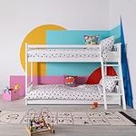 Design Elements - Harri Midsleeper Low Bunk Cabin Bed - (White)