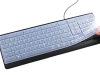 Ultra Thin Silicone Keyboard Protective Skin Cover Compatible with Lenovo 510 Wireless Keyboard GX30N81775 4X30M39458 KBRFBU71 EKB-536A SK-8823 ALO730S KU-1601 ALO510/520 (Clear)