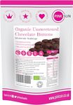 PINK SUN Organic Unsweetened Chocolate Buttons 1kg (or 2kg 3kg 5kg) 100% Pure Cacao Solids Sugar Free Vegan Cocoa Mass