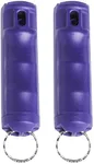 Zarc Vexor Police Strength Pepper Spray, Flip-Top Finger Grip, 20+ Shots, 10-12 Ft. Range - Two Pack (Purple)