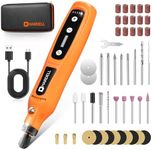 HARDELL 4V Cordless Rotary Tool, 5-Speeds Rotary Tool Kit with 2000mAh Rechargeable Battery, 69pcs Multi-Purpose Accessories for Engraving, Drilling, Sanding, Polishing, Small DIY Crafting
