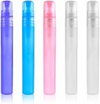 Cobee Mini Portable Spray Bottles, Refillable Perfume Bottles Travel Size Small Sample Empty Bottle Containers Travel Outings Spray Boxes Dispensers for Perfume Makeup Remover (5 Packs, 10ml/0.34 oz)