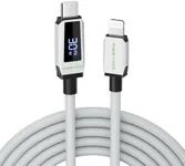 FEEYOO USB C to Lightning Cable with Display 6.6 FT iPhone Charging Cable MFi Certified Silicone iPhone Fast Charging Cord PD 30W Compatible with iPhone 14/13/12/11/XS/XR/X/8/7,AirPods Pro,and More