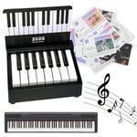 Singer Taylor Piano Calendar 2025 Desk Calendar, Mini Piano Calendar,Playable Piano Table Calendar 2025 With 52 Weeks of Music Sheets, Great Gift for Family and Friends (Black Small)