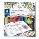 STAEDTLER 185 C24JB Noris Colour Colouring Pencils - Johanna Basford Edition - 24 Assorted Colours (Pack of 24 Pencils)