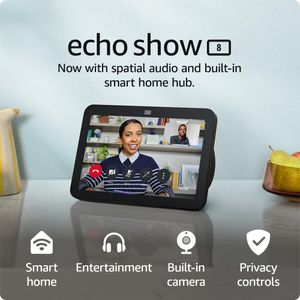 Echo Show 8 HD Smart Touchscreen Display with Alexa, Charcoal – 3rd Gen