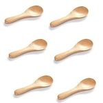 6 PCS Small Wooden Spoons, 3.9 Inch