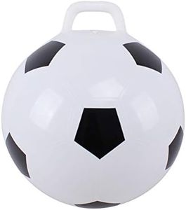 STOBOK Hopper ball bouncy ball with handles hop ball kangaroo bouncer hoppity hop jumping ball sit bounce 45cm(Football)