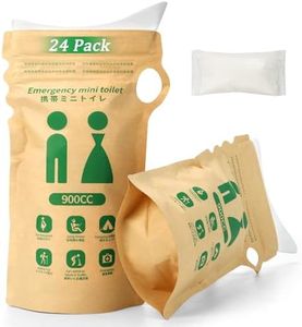 HeyFir Disposable Urine Bags Portable Leakproof Double Zipper Waterproof for Travel Camping Hiking Outdoor Emergency Car Trip Traffic Jam Pregnancy Patients (24 Pack)