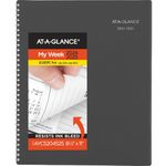 AT-A-GLANCE Planner 2024-2025 Academic, Weekly & Monthly Appointment Book, 8-1/2" x 11", Large, DayMinder, Charcoal (AYC52045)