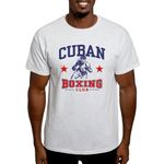 CafePress Cuban Boxing Light T Shirt Men's Traditional Fit Light Casual Tshirt Ash Gray