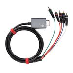 for GameCube Component Cable,Double Shielded Plug and Play Digital AV Output Component 5RCA YPbPr Cable,Digital AV Cable Converts A/V ,Zero Transmission Loss