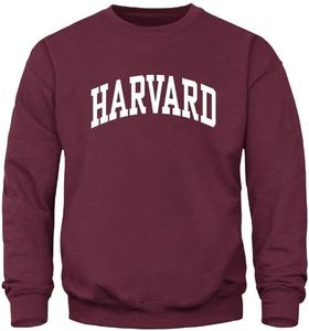 Ivysport Harvard University Crewneck Sweatshirt, Essential, Crimson, Large
