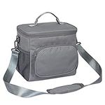 TOPERIN Lunch Box Insulated Lunch Bag for Men, Women Lunch Tote Bag Gray