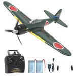 VOLANTEXRC RC Plane for Beginners, 4CH WWII A6M Zero 2.4GHZRemote Control Airplane with Xpilot Stabilization System, One Key Aerobatic RC Aeroplane for Adults Kids（761-15）