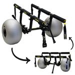 Suspenz Kayak Beach Sand Cart Trolley | Heavy Duty Canoe Carrier Trailer with Adjustable Bi-Directional Bunker Bars and Airless Wheels | Catch-All Universal Beach Cart (22-9910)