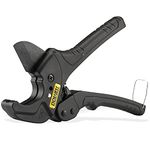 DOWELL PVC Pipe Cutter Ratchet Pipe Tube Cutter Cutting Tool Heavy Duty Teflon Coated Stainless Steel Blade Max O.D. Adjustable 1-inch to 1-5/8-inch 26-42mm