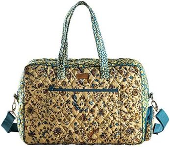 Maison d' Hermine Weekend Bag Cotton Quilted Duffel Overnight Luggage Weekender Gym Bag for Gifts Travel Men Women Business Travellers Family Trip, Lakshmi