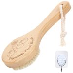 SEPGLITTER Vegetable Brush, Cleaning Brush with Long Handle for Potato Carrot Cucumber and Fruits Veggie Wash Brushes Wooden Dish Brush for Pans Pots Fruits Vegetable