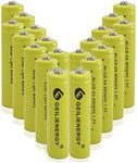 Solar Light Batteries AA Ni-Cd AA 600mAh 1.2V Rechargeable Batteries AA Rechargeable Batteries for Solar Lights Solar Lamp(Pack of 20)