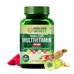 Himalayan Organics Whole Food Multivitamin For Men With B1,B2,B3,B5,B6,B7,B9 & B12 | Boost Energy And Immunity | Good for Brain, Heart & Eye Health- 60 Vegetarian Capsules