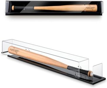 Silipull Baseball Bat Display Case Wall Mounted Tabletop 38.25" x 5.5" x 5" Bat Display Case W/98% UV Protection Baseball Bat Holder for Sport Collector Memorabilia Birthday Gift