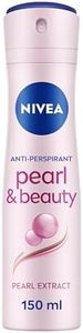 NIVEA Pearl & Beauty Anti-Perspirant Deodorant Spray (150ml), Women's Deodorant with 48H Sweat and Odour Protection, Anti-Perspirant Spray for Women with Pearl Extracts