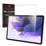 TECHGEAR Galaxy Tab S7 FE 12.4" GLASS Edition (SM-T730 / SM-T736) Tempered Glass Screen Protector [9H Toughness] [HD Clarity] [Scratch-Resistant] [No-Bubble] Made For Samsung Galaxy Tab S7 FE 2021