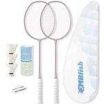 MBFISH Badminton Racket Set with 2 