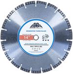 Benchmark Abrasives 14" Segmented Turbo Diamond Blade with Steel Core, Saw Blades for Faster Cutting on Brick Ceramic Tile Granite Concrete, Use with Power Saws