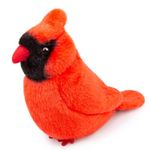 Frankiezhou Home Red Cardinal Bird Plush Toy - Realistic Northern Cardinal Stuffed Animals 6inch, Soft Plush Cardinal Animal Dolls, Cute Little Red Cardinal Plush for Your Friends