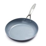 GreenPan Valencia Pro Hard Anodised Healthy Ceramic Non-Stick 28 cm Frying Pan Skillet, PFAS Free, Induction, Oven, Grey